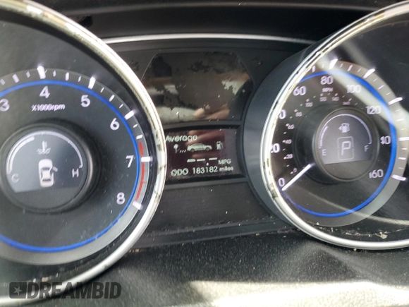 2012 Hyundai Sonata 2.4L Limited PZEV with VIN 5NPEC4AC7CH485242, listed as a Copart auction lot 49987005 with 183,182 mi miles and Salvage Title. Bid and sale history available at carsss.com. Image 9.