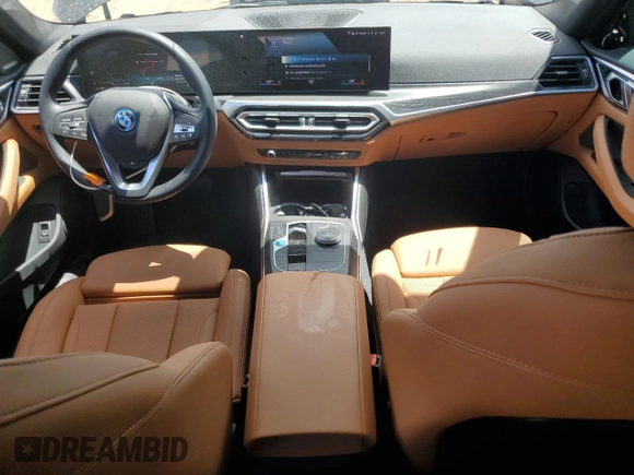 2023 BMW i4 eDrive40 with VIN WBY73AW04PFP73353, listed as a Copart auction lot 63570133 with 1,423 mi miles. Bid and sale history available at carsss.com. Image 8.
