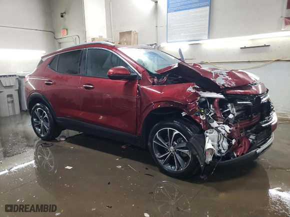 2023 Buick Encore GX Select with VIN KL4MMDS26PB044220, listed as a Copart auction lot 88313205 with 28,277 mi miles and Salvage Title. Bid and sale history available at carsss.com. Image 4.