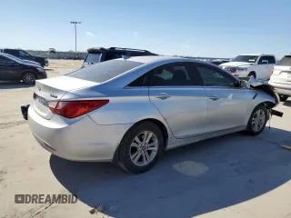 2013 Hyundai Sonata GLS with VIN 5NPEB4AC6DH569671, listed as a Copart auction lot 47434375 with 97,353 mi miles and Salvage Title. Bid and sale history available at carsss.com. Image 3.