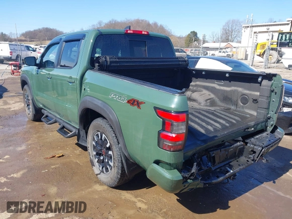 2023 Nissan Frontier Pro-4X z VIN 1N6ED1EK2PN615718, wystawiony jako IAAI lot #41739218 z przebiegiem 19 875 mil mil oraz . Historia ofert i sprzedaży dostępna na DreamBid. Obrazek 3.