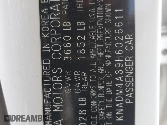 2017 Kia Rio LX z VIN KNADM4A39H6026611, wystawiony jako Copart lot #54735975 z przebiegiem 143 756 mil mil oraz Szkody całkowita. Historia ofert i sprzedaży dostępna na DreamBid. Obrazek 12.