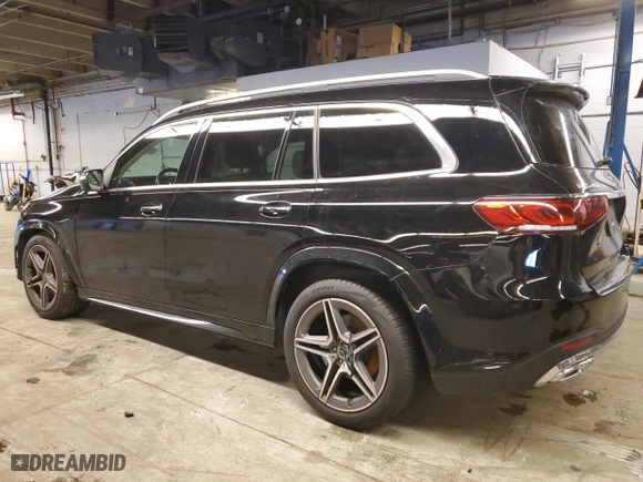 2022 Mercedes-Benz GLS with VIN 4JGFF5KE3NA666426, listed as a Copart auction lot 86087464 with 25,017 mi miles and Salvage Title. Bid and sale history available at carsss.com. Image 2.