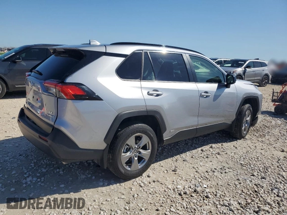 2023 Toyota RAV4 Hybrid LE with VIN JTMLWRFV0PD207803, listed as a Copart auction lot 55694695 with 13,198 mi miles and Salvage title. Bid and sale history available at DreamBid. Image 3.