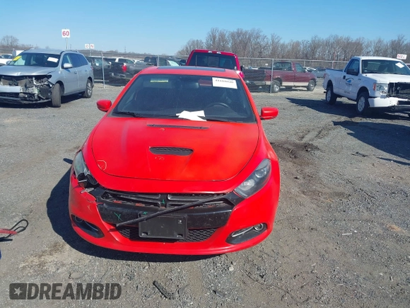 2016 Dodge Dart GT with VIN 1C3CDFEBXGD624717, listed as a IAAI auction lot 41688040 with 119,550 mi miles. Bid and sale history available at carsss.com. Image 12.