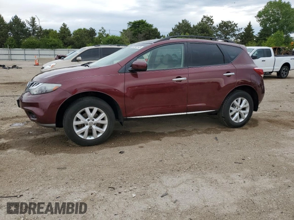 2011 Nissan Murano SL z VIN JN8AZ1MUXBW051152, wystawiony jako Copart lot #58340145 z przebiegiem 132 836 mil mil oraz Szkoda całkowita • Salvage title. Historia ofert i sprzedaży dostępna na DreamBid. Obrazek 1.