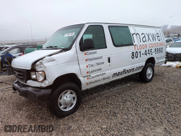 2005 Ford Econoline Cargo Recreational with VIN 1FTSS34L85HA74574, listed as a Copart auction lot 47601765 with 86,787 mi miles and Salvage Title. Bid and sale history available at carsss.com. Image 1.