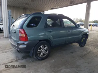 2005 Kia Sportage LX with VIN KNDJF723957135799, listed as a Copart auction lot 76531124 with 278,886 mi miles and Clean Title. Bid and sale history available at carsss.com. Image 3.