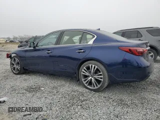 2021 Infiniti Q50 Sensory with VIN JN1EV7CP7MM703492, listed as a Copart auction lot 86268244 with 21,554 mi miles and Salvage title. Bid and sale history available at DreamBid. Image 2.
