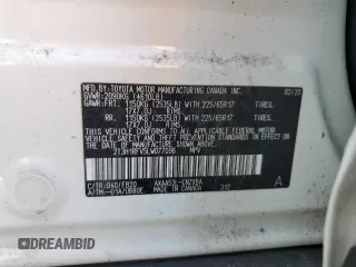 2020 Toyota RAV4 LE with VIN 2T3H1RFV5LW077096, listed as a Copart auction lot 44805125 with 46,181 mi miles and Salvage Title. Bid and sale history available at DreamBid. Image 14.