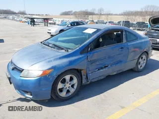 2007 Honda Civic Cpe LX with VIN 2HGFG12697H531542, listed as a IAAI auction lot 41768710 with 155,220 mi miles. Bid and sale history available at carsss.com. Image 2.