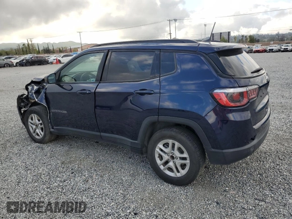 2018 Jeep Compass Sport z VIN 3C4NJCAB4JT488295, wystawiony jako Copart lot #49347145 z przebiegiem 132 343 mil mil oraz Szkoda całkowita • Salvage title. Historia ofert i sprzedaży dostępna na DreamBid. Obrazek 2.
