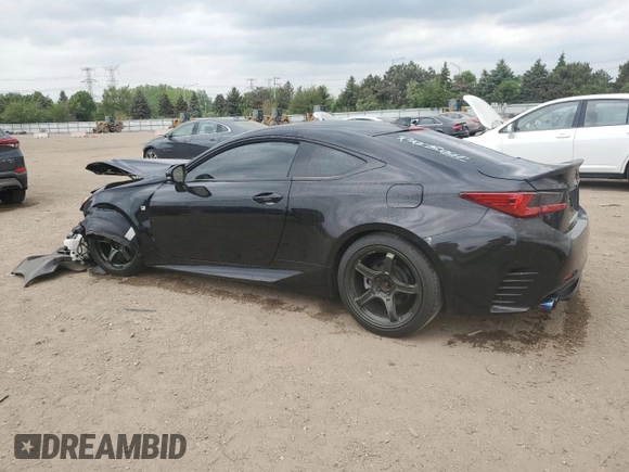 2016 Lexus RC 350 F Sport with VIN JTHSE5BC2G5007090, listed as a Copart auction lot 56938165 with 49,012 mi miles and Salvage title. Bid and sale history available at DreamBid. Image 2.