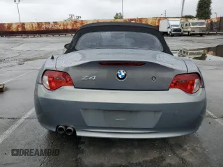 2007 BMW Z4 3.0i with VIN 4USBU33517LW70598, listed as a Copart auction lot 48433985 with 0 mi miles and Salvage Title. Bid and sale history available at carsss.com. Image 6.