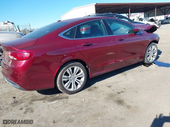 2015 Chrysler 200 Limited with VIN 1C3CCCAB4FN568063, listed as a IAAI auction lot 41353559 with 116,816 mi miles. Bid and sale history available at carsss.com. Image 4.
