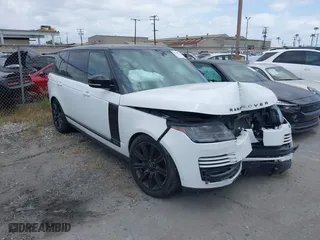 2019 Land Rover Range Rover with VIN SALGS5RE8KA550931, listed as a IAAI auction lot 41702576 with 47,568 mi miles. Bid and sale history available at carsss.com. Image 1.