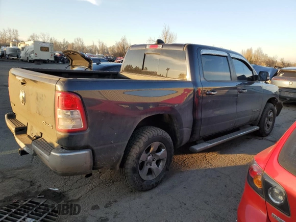 2019 Ram 1500 Big Horn/Lone Star with VIN 1C6RRFFG6KN646726, listed as a Copart auction lot 41802655 with 103,755 mi miles and Salvage Title. Bid and sale history available at carsss.com. Image 3.