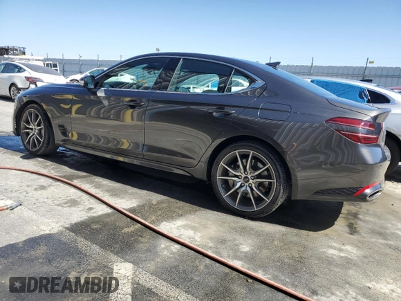 2025 Genesis G70 2.5T with VIN KMTG34SC4SU154731, listed as a Copart auction lot 58399565 with 11,260 mi miles and Clean title. Bid and sale history available at DreamBid. Image 2.