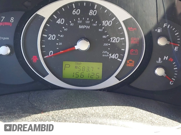 2007 Hyundai Tucson SE with VIN KM8JN12D77U638627, listed as a IAAI auction lot 41551224 with 156,125 mi miles. Bid and sale history available at carsss.com. Image 7.