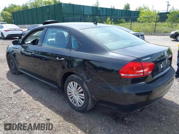 2014 Volkswagen Passat S with VIN 1VWAP7A3XEC008370, listed as a IAAI auction lot 42316448 with 93,309 mi miles and . Bid and sale history available at DreamBid. Image 3.