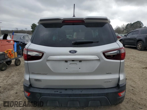 2020 Ford EcoSport SES z VIN MAJ6S3JL1LC368582, wystawiony jako Copart lot #45198694 z przebiegiem 53 863 mil mil oraz Szkoda całkowita • Salvage title. Historia ofert i sprzedaży dostępna na DreamBid. Obrazek 6.