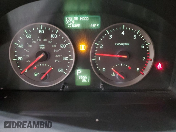 2007 Volvo V50 2.5L Turbo with VIN YV1MJ682972297138, listed as a Copart auction lot 81297444 with 195,561 mi miles and Clean Title. Bid and sale history available at carsss.com. Image 9.