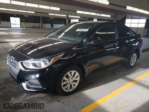 2018 Hyundai Accent SEL with VIN 3KPC24A34JE031669, listed as a Copart auction lot 43640233 with 51,180 mi miles. Bid and sale history available at carsss.com. Image 1.