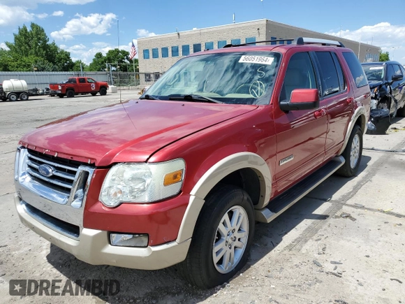 2007 Ford Explorer Eddie Bauer with VIN 1FMEU74E87UA85130, listed as a Copart auction lot 56051964 with 164,519 mi miles and Salvage title. Bid and sale history available at DreamBid. Image 1.
