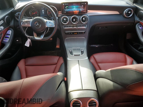2021 Mercedes-Benz GLC 300 with VIN W1N0J8EB6MF990993, listed as a Copart auction lot 63092535 with 65,922 mi miles and Salvage title. Bid and sale history available at DreamBid. Image 8.