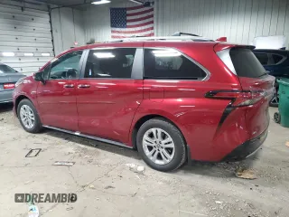 2023 Toyota Sienna Platinum with VIN 5TDESKFC4PS100896, listed as a Copart auction lot 50958935 with 15,075 mi miles and Salvage Title. Bid and sale history available at DreamBid. Image 2.