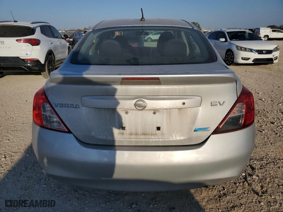 2014 Nissan Versa S with VIN 3N1CN7AP6EK464593, listed as a Copart auction lot 47542175 with 184,875 mi miles and Salvage Title. Bid and sale history available at carsss.com. Image 6.