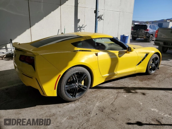 2016 Chevrolet Corvette 2LT with VIN 1G1YD2D7XG5123465, listed as a Copart auction lot 75078914 with 39,150 mi miles and Clean Title. Bid and sale history available at carsss.com. Image 3.