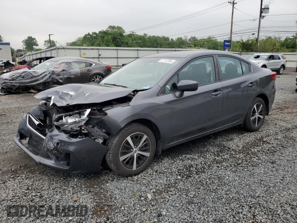 2019 Subaru Impreza Premium with VIN 4S3GKAC64K3621340, listed as a Copart auction lot 57112265 with 88,876 mi miles and Salvage title. Bid and sale history available at DreamBid. Image 1.