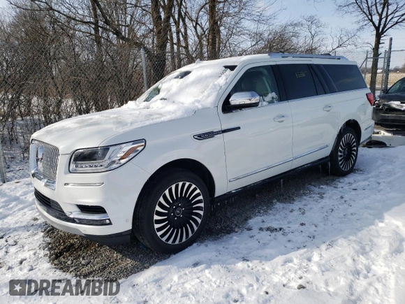 2021 Lincoln Navigator Black Label z VIN 5LMJJ3TTXMEL00316, wystawiony jako Copart lot #44690355 z przebiegiem 20 296 mil mil oraz Szkoda całkowita • Salvage title. Historia ofert i sprzedaży dostępna na DreamBid. Obrazek 1.