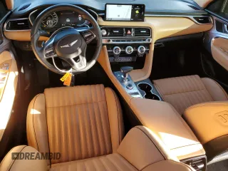 2022 Genesis G70 2.0T with VIN KMTG34TA9NU098030, listed as a Copart auction lot 80685444 with 34,119 mi miles and Non Repairable. Bid and sale history available at DreamBid. Image 8.