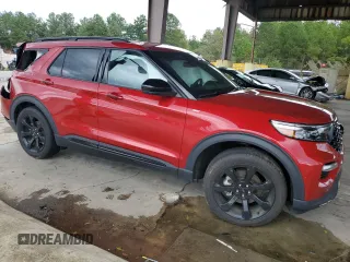 2023 Ford Explorer ST-Line with VIN 1FMSK7KH7PGA50423, listed as a Copart auction lot 73423344 with 25,136 mi miles and Salvage Title. Bid and sale history available at carsss.com. Image 4.