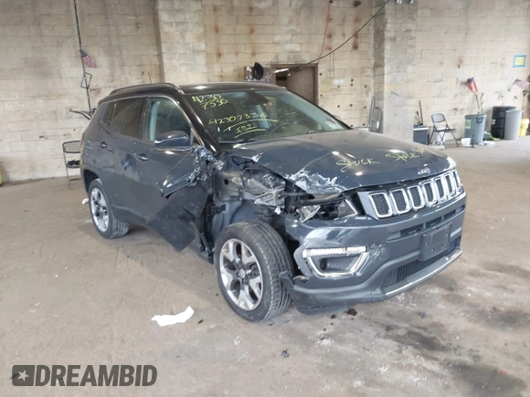 2018 Jeep Compass Limited с VIN 3C4NJDCB2JT190265, выставлен на аукционе IAAI как лот 42307336 с пробегом 72 358 миль миль и . История ставок и продаж доступна на DreamBid. Изображение 1.