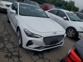 2020 Genesis G70 2.0T with VIN KMTG34LA4LU053431, listed as a Copart auction lot 60697685 with 91,626 mi miles and Salvage title. Bid and sale history available at DreamBid. Image 5.