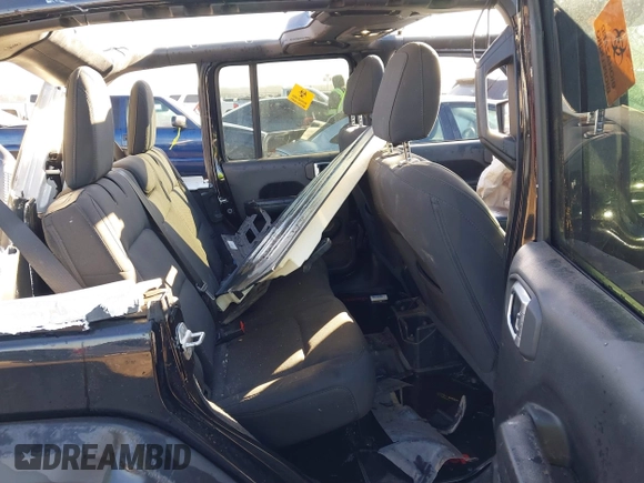 2020 Jeep Wrangler Unlimited Sport S с VIN 1C4HJXDG1LW237484, выставлен на аукционе IAAI как лот 41310965 с пробегом Не указан миль и . История ставок и продаж доступна на DreamBid. Изображение 8.