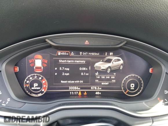2020 Audi SQ5 Premium Plus with VIN WA1B4AFY3L2016244, listed as a Copart auction lot 51768275 with 30,084 mi miles and Salvage title. Bid and sale history available at DreamBid. Image 9.