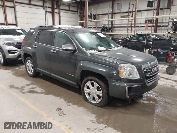 2017 GMC Terrain SLT with VIN 2GKFLUE38H6333212, listed as a IAAI auction lot 41843319 with 33,069 mi miles. Bid and sale history available at carsss.com. Image 1.