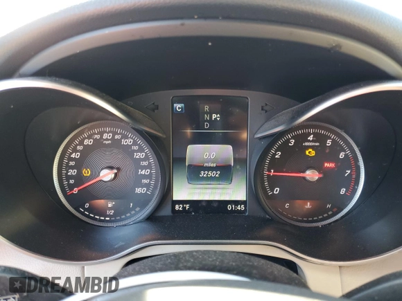 2018 Mercedes-Benz C 300 with VIN WDDWK4JB8JF736247, listed as a Copart auction lot 82452344 with 32,502 mi miles and Salvage Title. Bid and sale history available at DreamBid. Image 9.