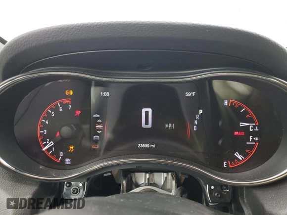 2020 Dodge Durango GT Plus with VIN 1C4RDJDG4LC394727, listed as a Copart auction lot 56004455 with 23,699 mi miles and Non repairable. Bid and sale history available at DreamBid. Image 9.