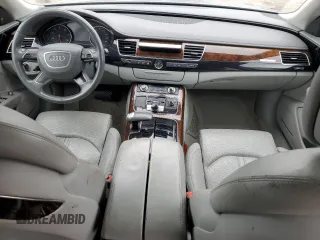2011 Audi A8 with VIN WAURVAFD9BN006004, listed as a Copart auction lot 47996165 with 132,799 mi miles and Salvage title. Bid and sale history available at DreamBid. Image 8.