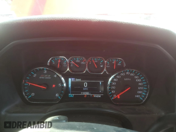 2016 Chevrolet Silverado 1500 LT with VIN 1GCVKRECXGZ350698, listed as a Copart auction lot 50363785 with 116,398 mi miles and Salvage Title. Bid and sale history available at DreamBid. Image 9.