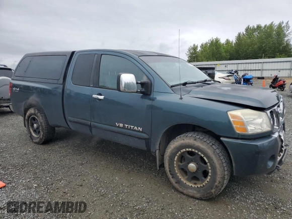 2005 Nissan Titan SE with VIN 1N6AA06B05N548873, listed as a Copart auction lot 57341215 with 178,722 mi miles and Salvage title. Bid and sale history available at DreamBid. Image 4.