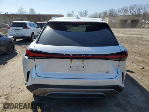 2024 Lexus RX with VIN 2T2BAMCA4RC067734, listed as a Copart auction lot 48736435 with 18,239 mi miles and Salvage Title. Bid and sale history available at carsss.com. Image 6.