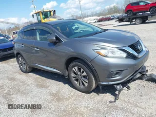 2015 Nissan Murano SL with VIN 5N1AZ2MH0FN291287, listed as a IAAI auction lot 41966094 with 167,066 mi miles and . Bid and sale history available at DreamBid. Image 1.