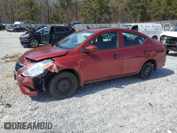 2016 Nissan Versa S with VIN 3N1CN7AP8GL915052, listed as a Copart auction lot 48385905 with 124,379 mi miles and Salvage Title. Bid and sale history available at carsss.com. Image 1.