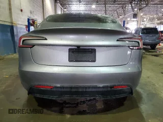 2025 Tesla Model 3 Long Range with VIN 5YJ3E1EA1SF925543, listed as a Copart auction lot 43796445 with 260 mi miles and Salvage Title. Bid and sale history available at DreamBid. Image 6.